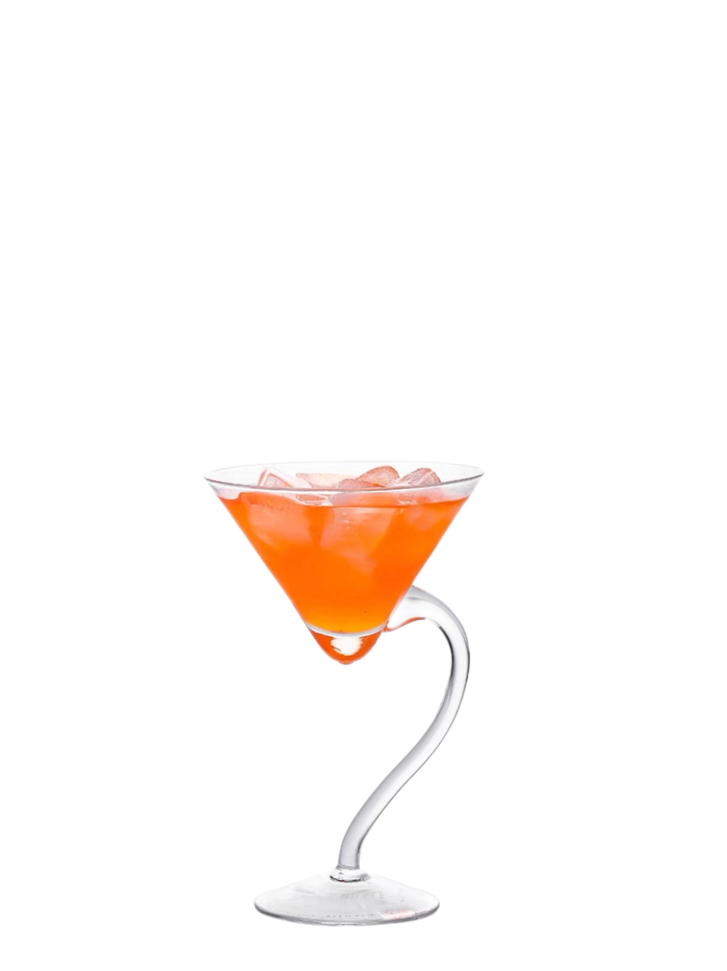 Side Bend Cocktail Glass