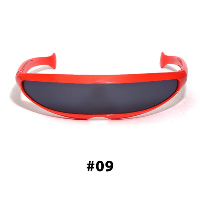 Futuristic Narrow Cyclops Sunglasses