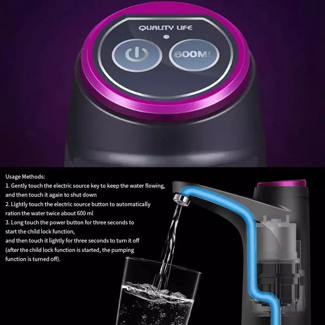 Water automatic dispenser pump