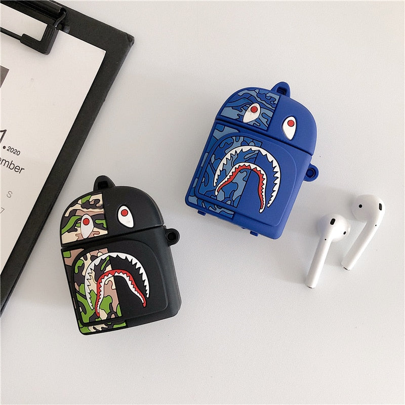 Creative Shark Backpack AirPods Case