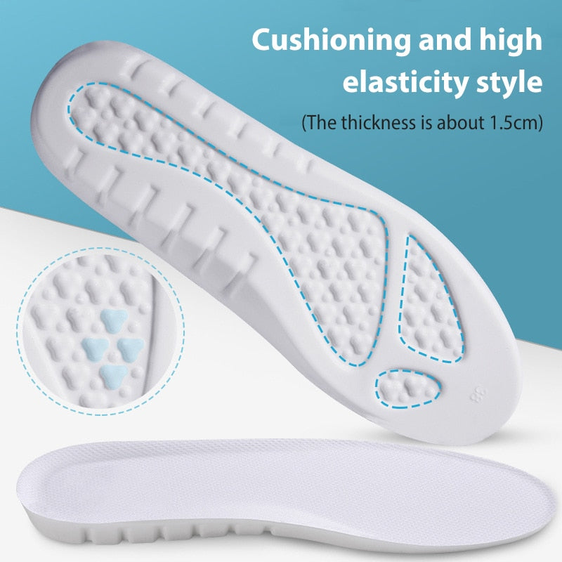 2022 New Man Women Sport Insoles Memory Foam Insoles For Shoes Sole Deodorant Breathable Cushion Running Pad For Feet