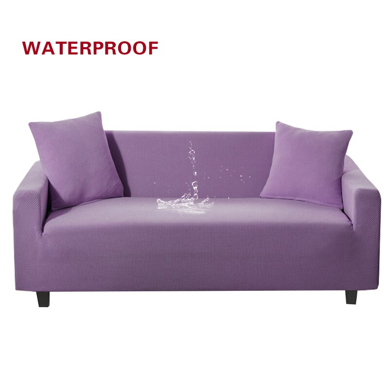 Elastic Sofa Cover Waterproof Solid Color High Stretch Slipcover All-inclusive Elastic Couch Cover Sofa Covers for Living Room