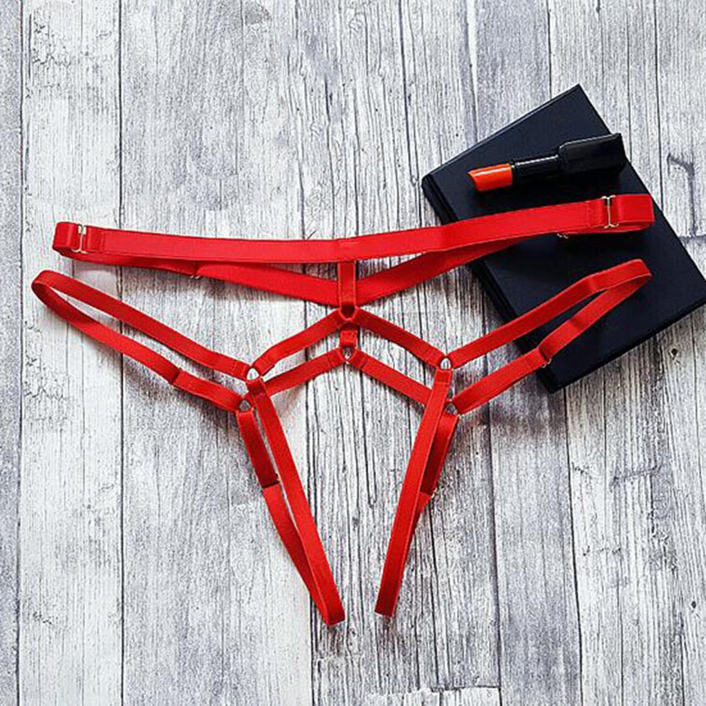 Women Sexy Lingerie Erotic Crotchless Sexy Panties High Elastic Bandage Hollow Out Underwear Lingerie Ladies Knickers Underpants