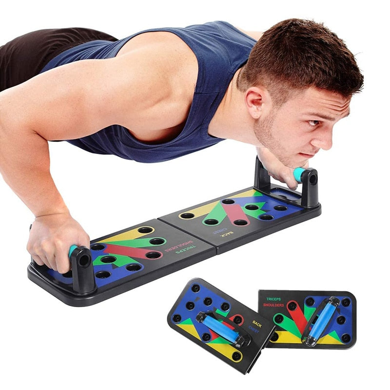 9 in 1 Push Up Rack Board Men Women Fitness Exercise Push-up Stand BodyBuilding Tool Training Workout Home GYM Fitness Equipment