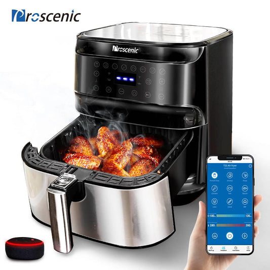 Proscenic T21 Smart Air Fryer App &amp; Alexa Control 5.5L Capacity Pizza Oilless Cooker Touchscreen Electric Air Fryers