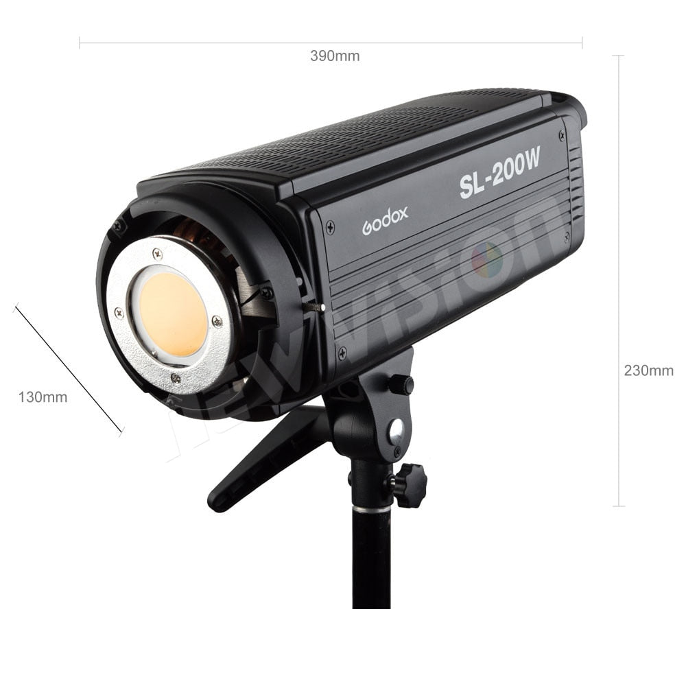 Godox SL-200W 200Ws 5600K Studio LED Continuous Photo Video Light Lamp w/ Remote