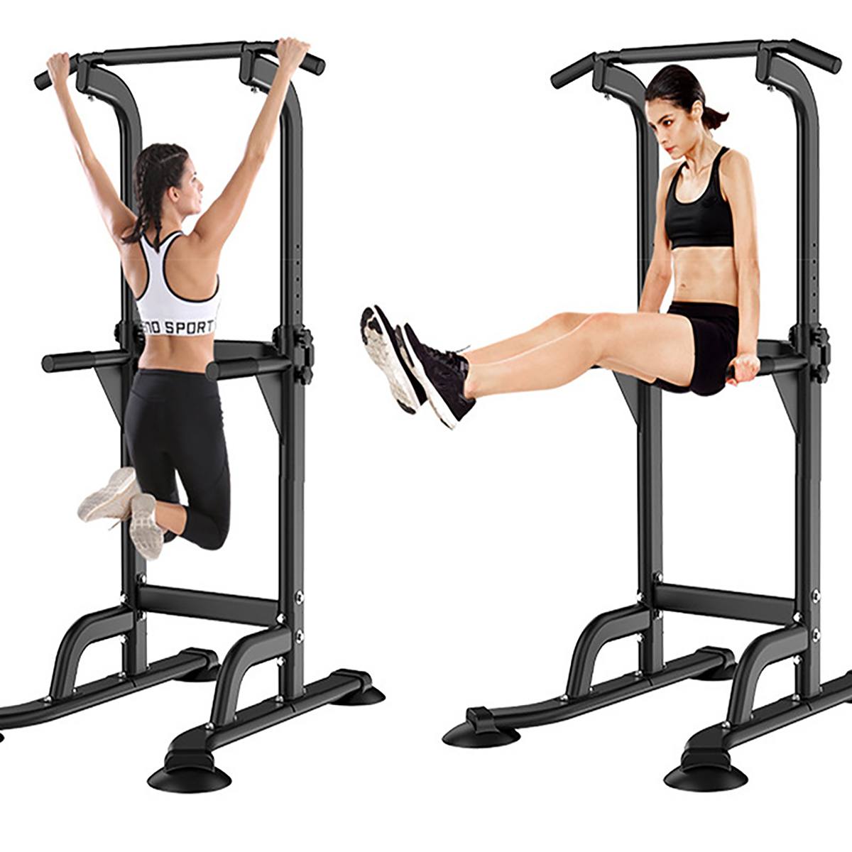 Indoor Pull Up Bar Adjustable Horizontal Bars Multifunction Workout Pull Up Station Power Tower Home Gym Fitness Equipment 150kg
