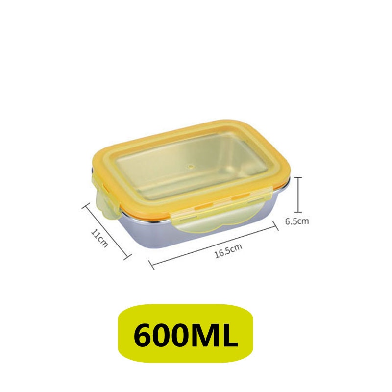 304 Stainless Steel Lunch Box Travel Leakproof Bowls Home Containers Microwave Heating Lunchboxs  Big Capacity Food Lunchbox