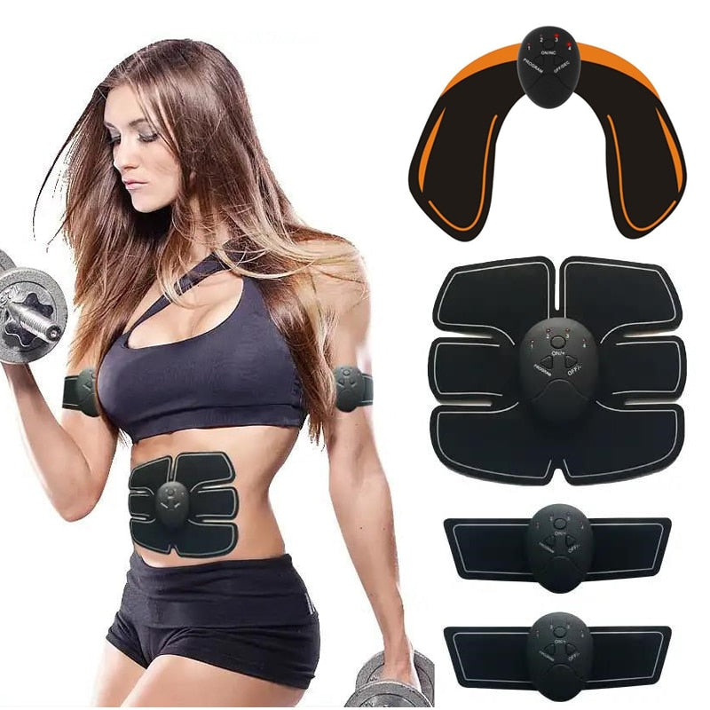 EMS Hip Muscle Stimulator Fitness Lifting Buttock Abdominal Arms Legs Trainer Weight Loss Body Slimming Massage With Gel Pads