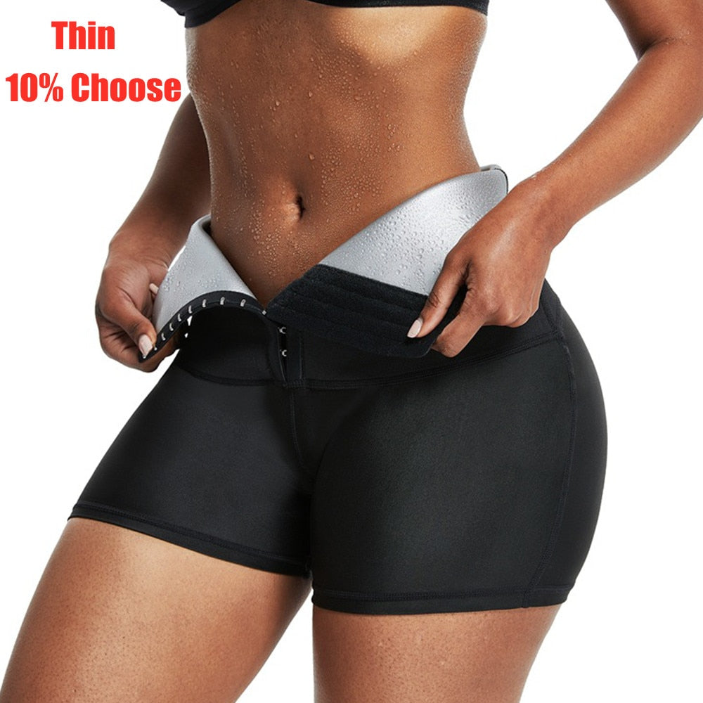 Sweat Sauna Pants Body Shaper Weight Loss Slimming Pants Waist Trainer Shapewear Tummy Hot Thermo Sweat Leggings Fitness Workout