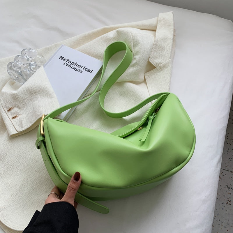 Crossbody Bags for Women Large Capacity Luxury Handbags Solid Soft Shoulder Bags Female Casual Travel Hobos Bag Vintage Sac New