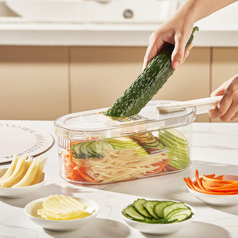 Multifunction Vegetable Cutter With Basket And Brush